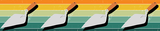 rainbow strips with 4 trowels