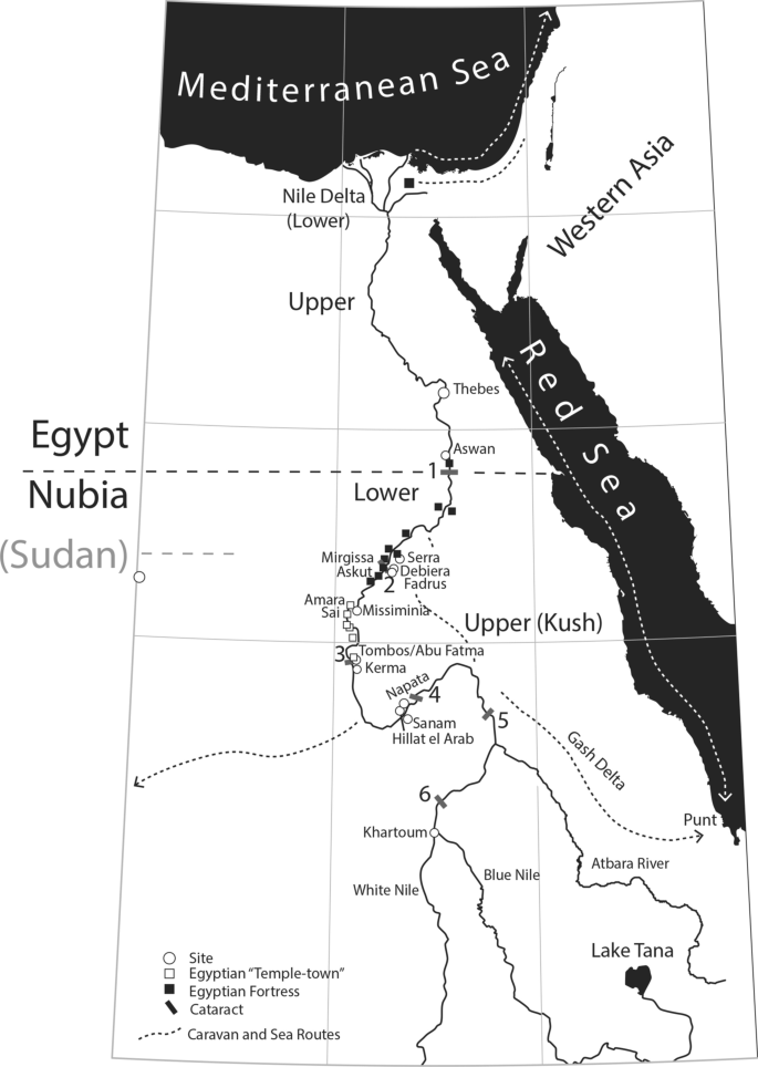Map of Nubia