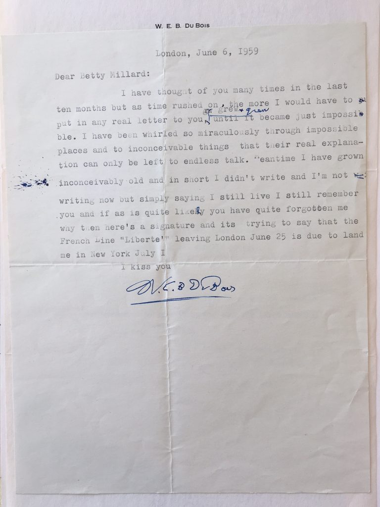 a typewritten letter on white paper