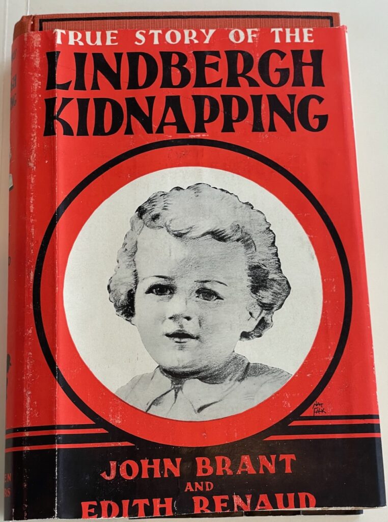 Book Cover, Titled "The True Story of the Lindbergh Kidnapping"