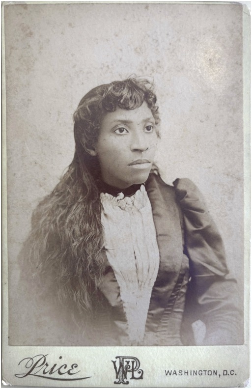 Black and white portrait of an unknown Cromwell relative. Date: Unknown