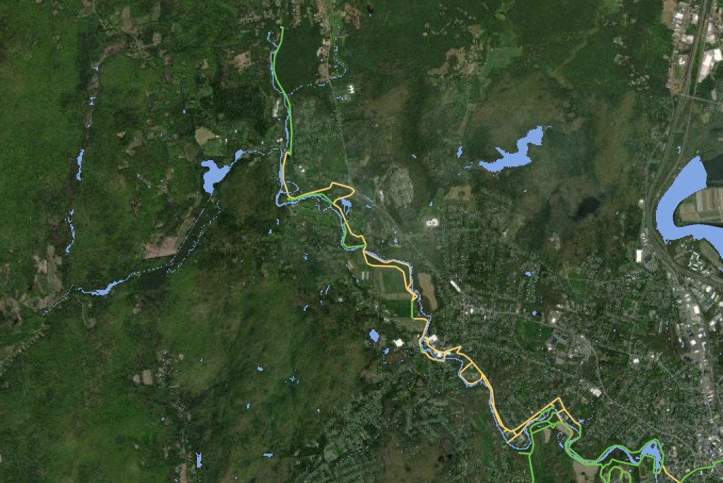 Map of mill river greenway
