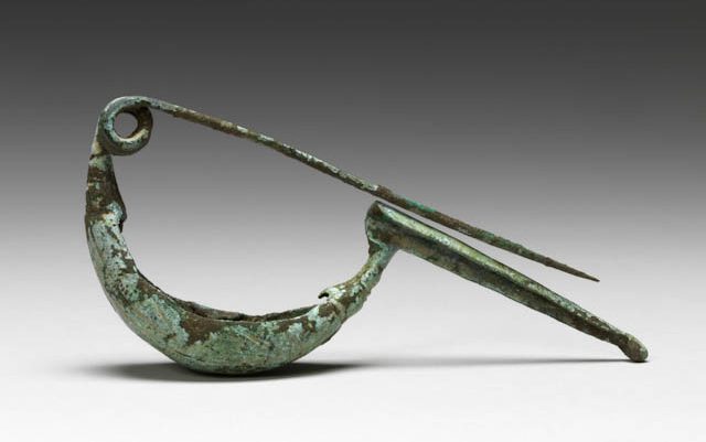 A bronze fibula at Mount Holyoke College