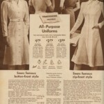 Maids’ uniforms were often the same as or similar to uniforms worn by waitresses and nurses. All three of these professions involve lots of cleaning, moving around, and interacting with the public or with guests. Uniforms had to be presentable, flexible, and easy to clean.