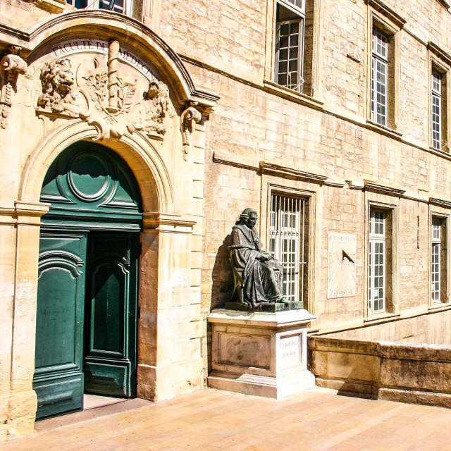 Faculty of Medicine at the University of Montpellier, the first school of medicine in France.