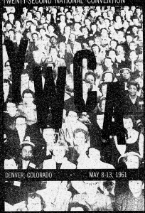 image of YWCA convention workbook cover showing crowd of women