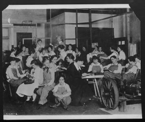image of a group of women seated in a classroom