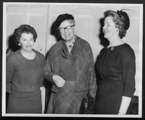 image of Mrs. Persinger, Eleanor Roosevelt and Mrs. Weinstein