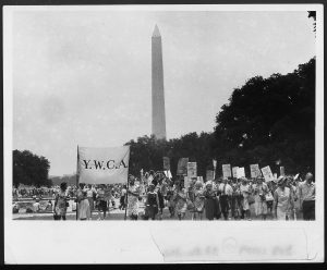 image of YWCA march in Washington DC