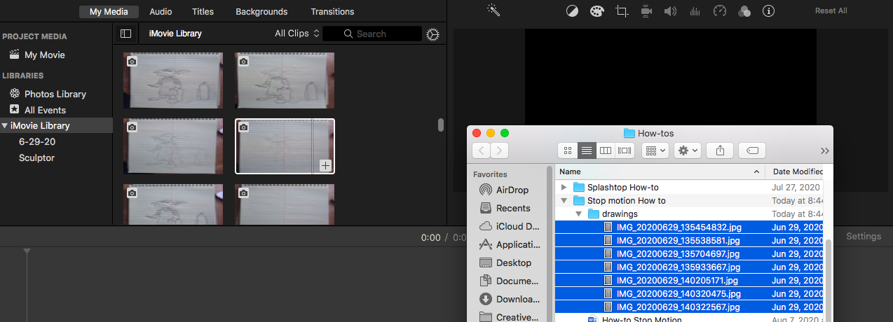 4. Select images you plan to use.