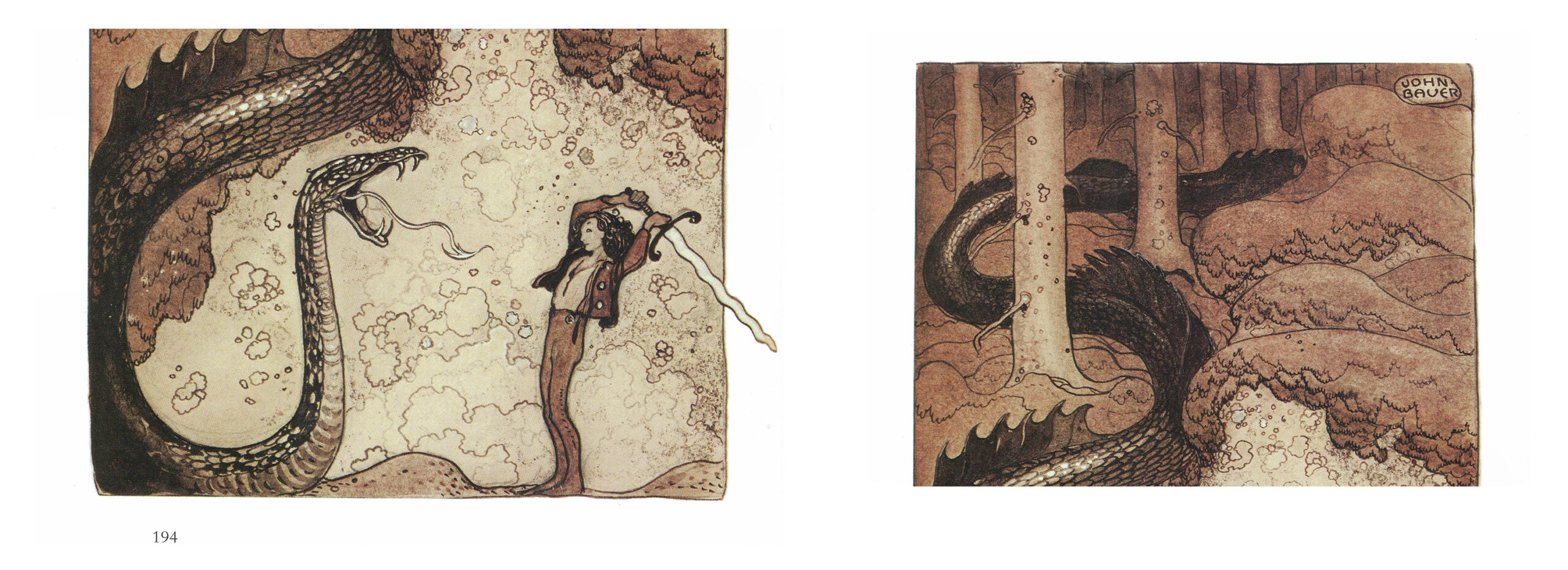 two scanned halfs of an illustration
