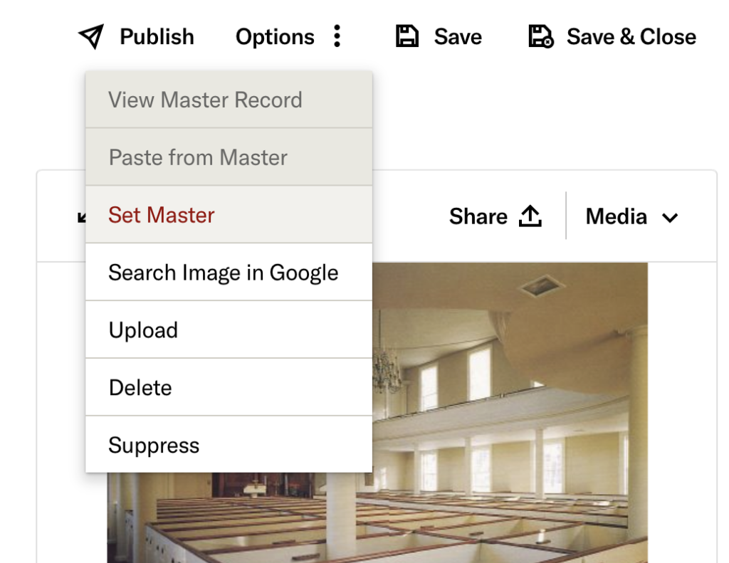 set master is the third option in the options menu