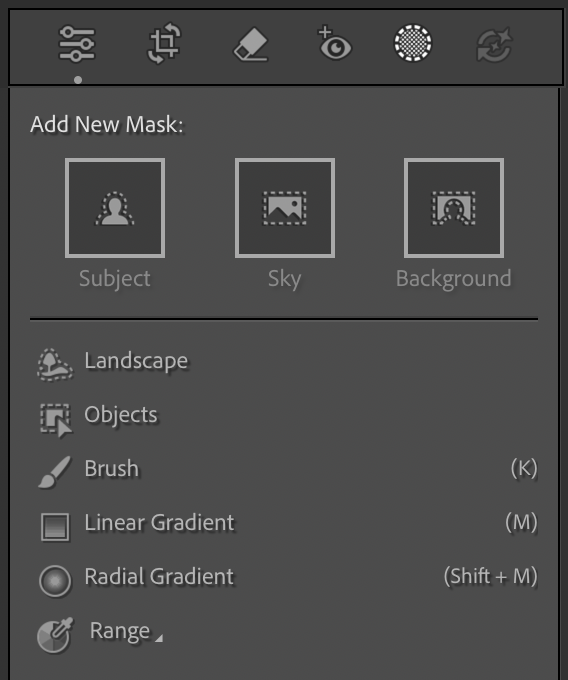 masking menu