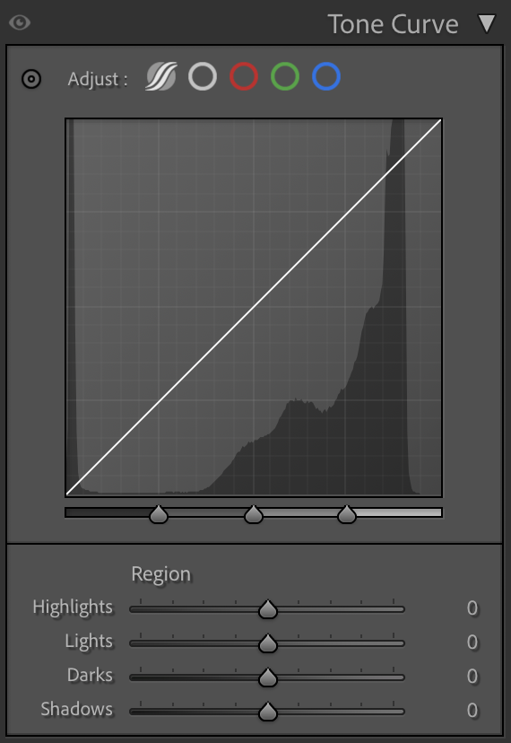 tone curve adjustment