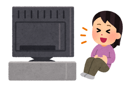 Person watching television