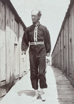 President Seeyle at the beach, 1889.