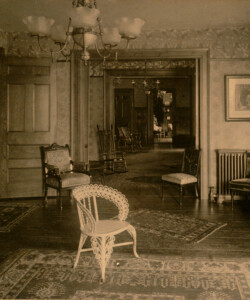 View from parlor towrds Mrs. Robinson's room.