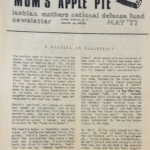 Front page of the May 1977 Issue of Mom's Apple Pie