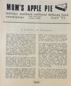 Front page of the May 1977 Issue of Mom's Apple Pie