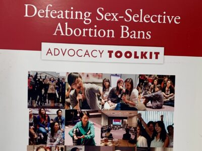 Cover of NAPAWF's "Defeating Sex-Selective Abortion Bans: Advocacy Toolkit"