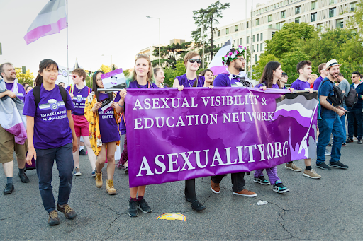 Asexual Visibility & Education Network march at Asexuality Visibility Day, Copenhagen, 2021