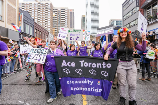 Ace Toronto march at Pride Parade on June 24,2018