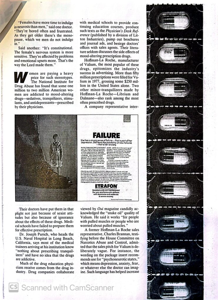 magazine article featuring advertisements for amphetamines