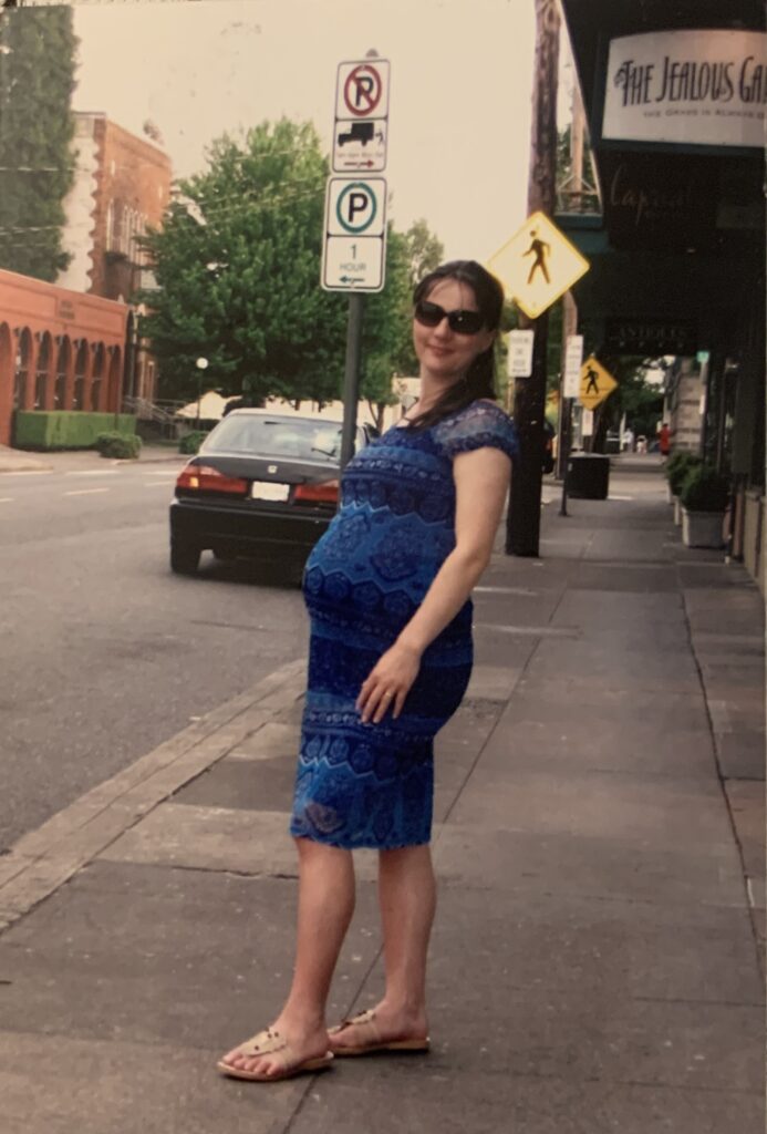 My mother in her pregnancy