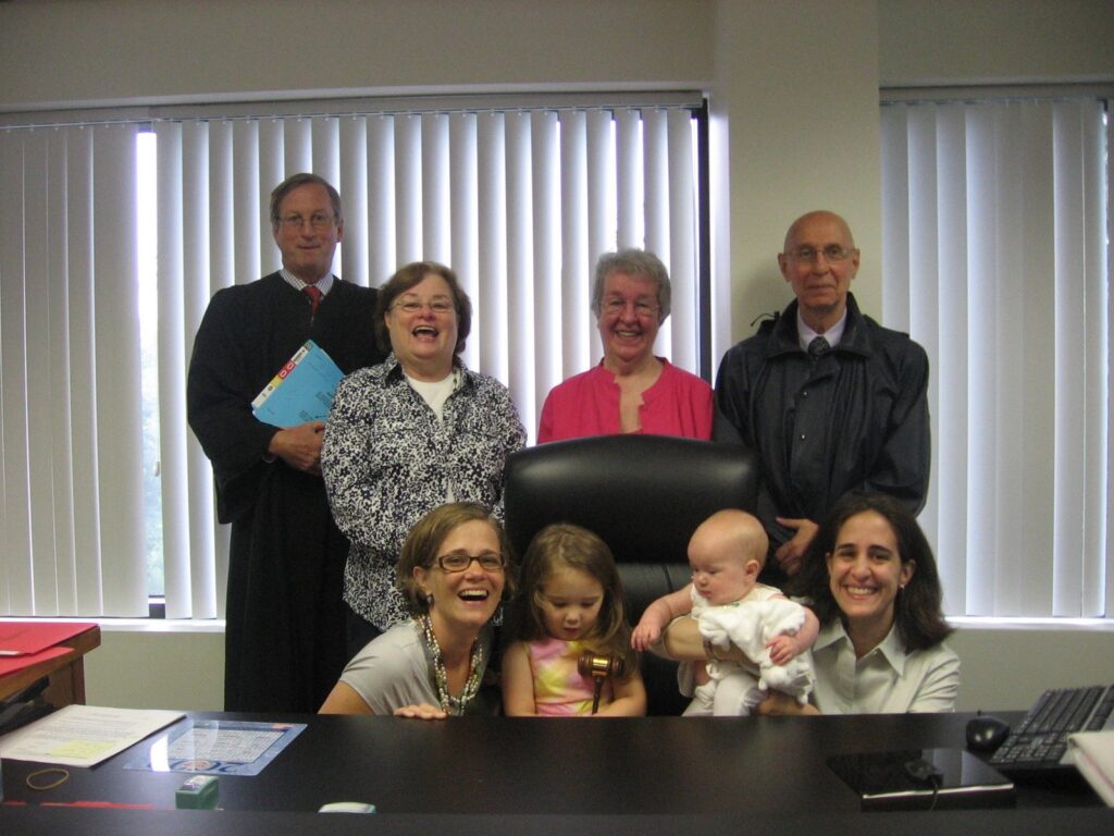 Family Photo after the completion of a second parent adoption