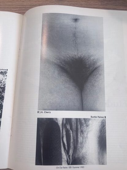 Photographs from On Our Back’s summer 1985 issue