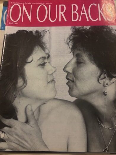 Cover of On Our Backs Fall 1987 issue