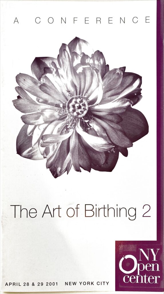 Conference program, The Art of Birthing 2, April 2001
