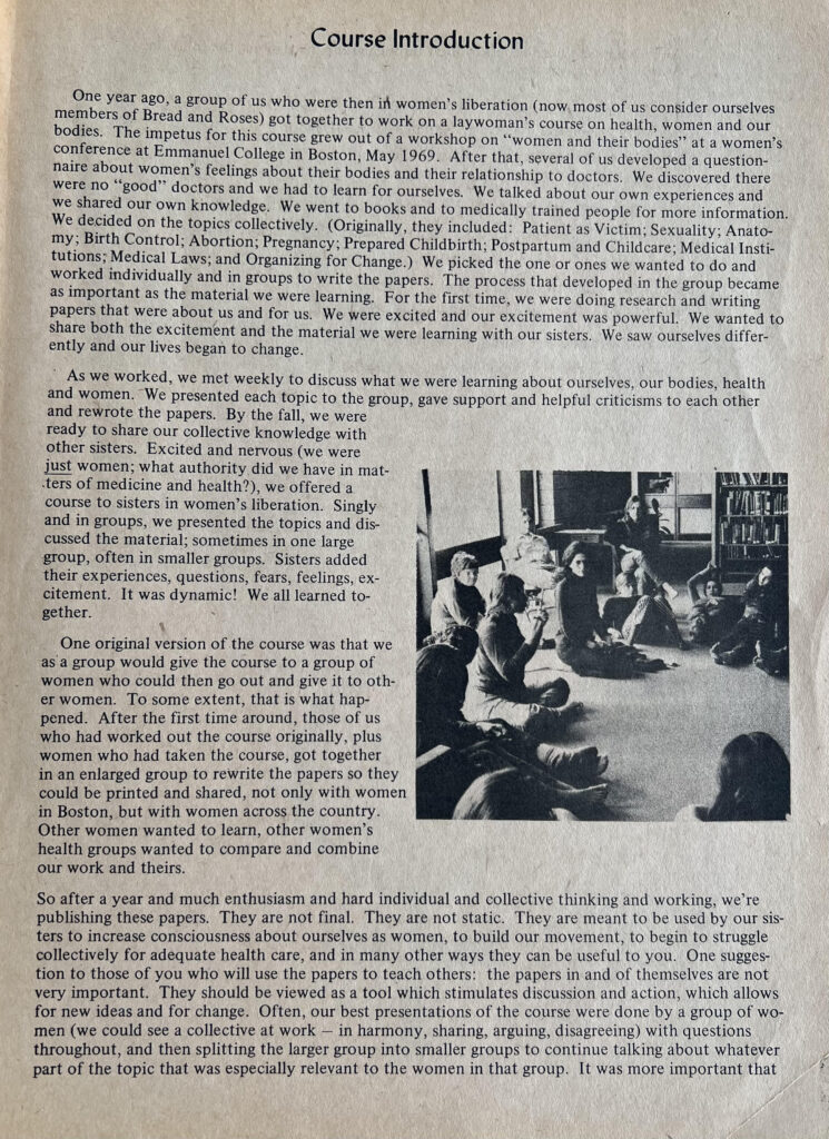 Women and Their Bodies Course Introduction