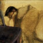 This painting was given to the Smith College Museum of Art by Loren MacIver in 1977, in memory of Lloyd Frankenberg, closely following his death. It is a deeply intimate portrait which stands out amongst MacIver's work both in terms of style and subject matter.