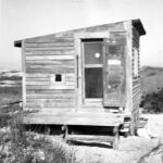 The shack that Loren and Lloyd made out of driftwood in Truro, Cape Cod. One of several photographs I discovered in the archive in negative form, this and the following photographs have no written date, but they were taken sometime between 1931 and 1940.
