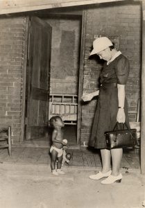 DOCUMENT 37. BCFA/Planned Parenthood Federation of America field nurse with chid, c1940.