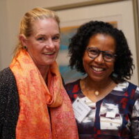 Alison Overseth (Board of the Chair of Trustees at Smith College), Daphne Lamothe (Professor of Africana Studies at Smith College)