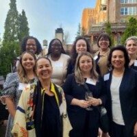 Back Row– Daphne Lamothe, Sabine Jean ‘11, Cynthia Franqui ‘10 ,Ginetta Candelario ’90, Amanda Lopez Front row– Sylvia Lewis ‘74, Dior Vargas ‘09, Denise Materre ‘74