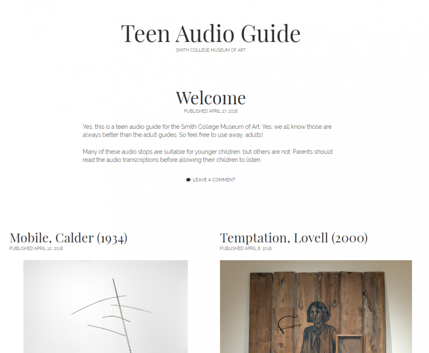 Teen Audio Guide