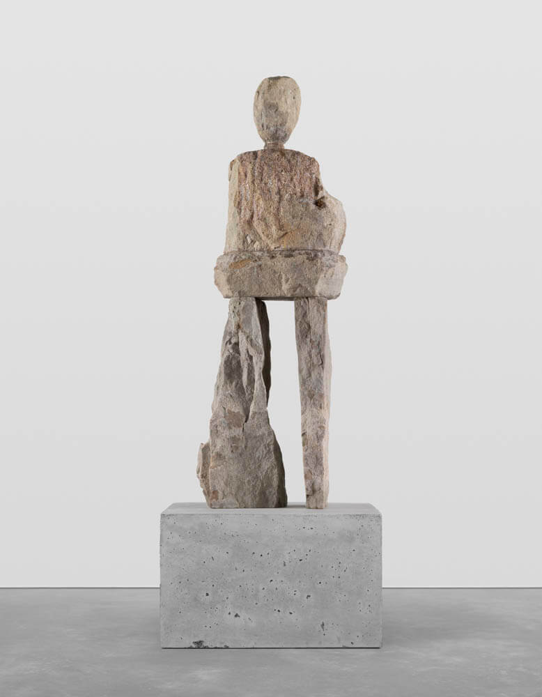 Stone humanoid statue "the merry"
