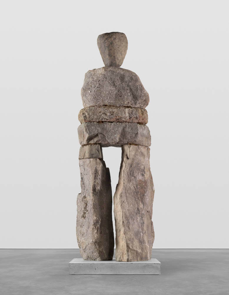 Stone humanoid statue "the loving"