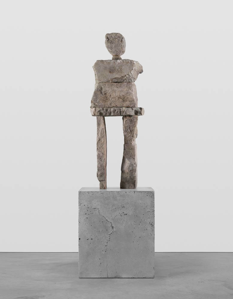 Stone humanoid statue "the sure"