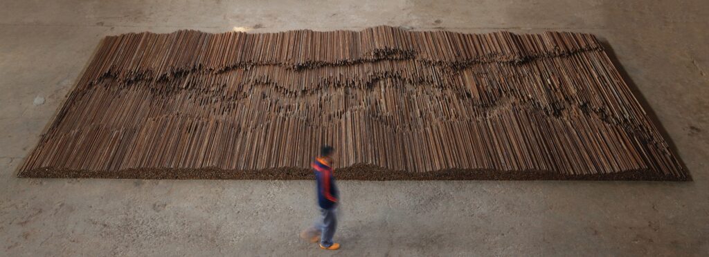 Photo of Installation "Straight" by Ai Weiwei
