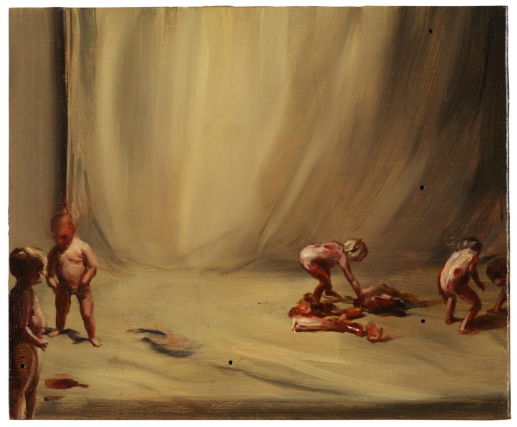 Painting from series "Fire From the Sun" by Michaël Borremans