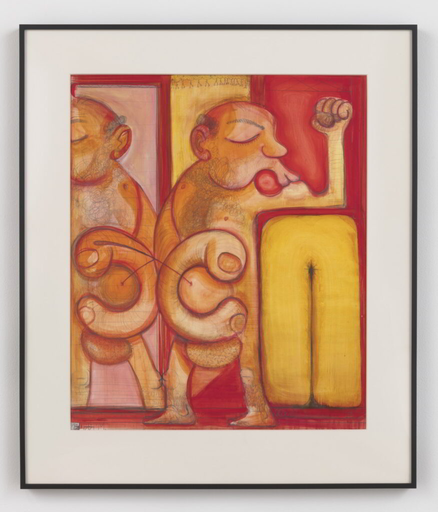 Painting titled "Onanist Own'n It" by Nicole Eisenman