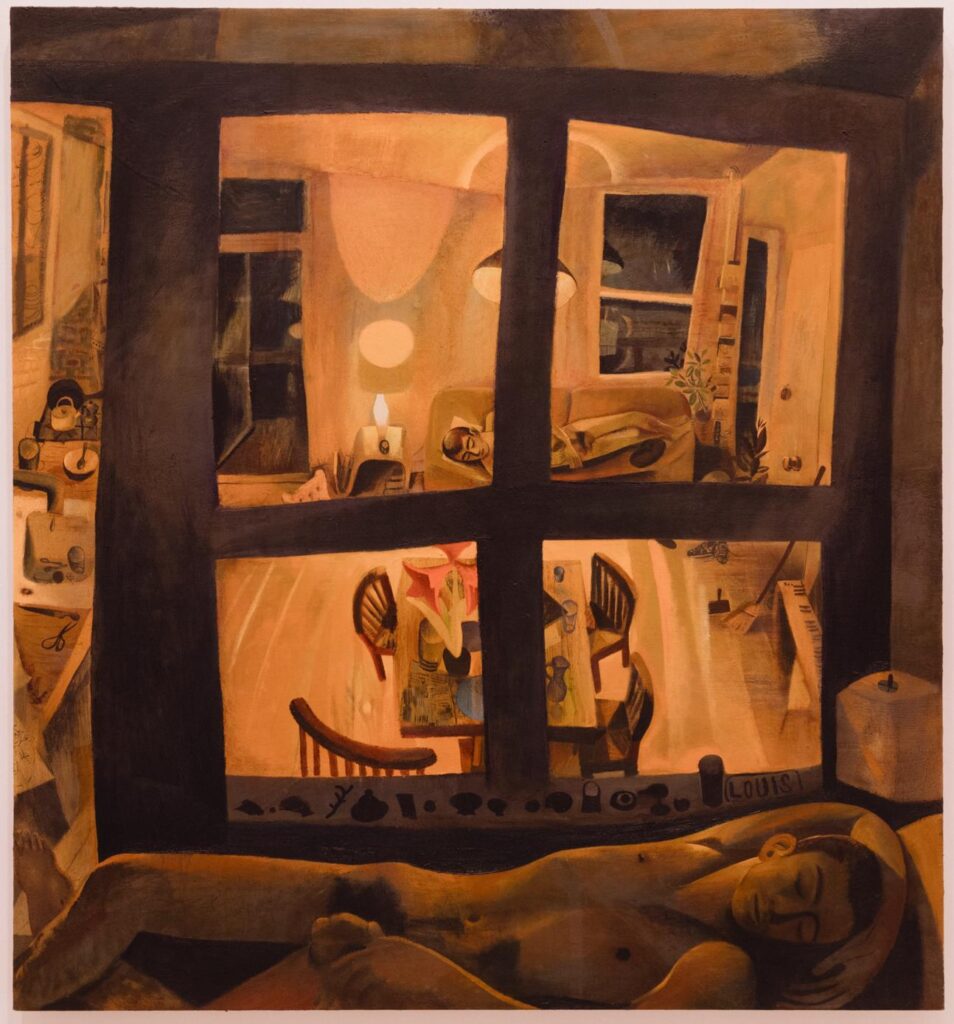 Painting titled "An Argument" by Louis Fratino