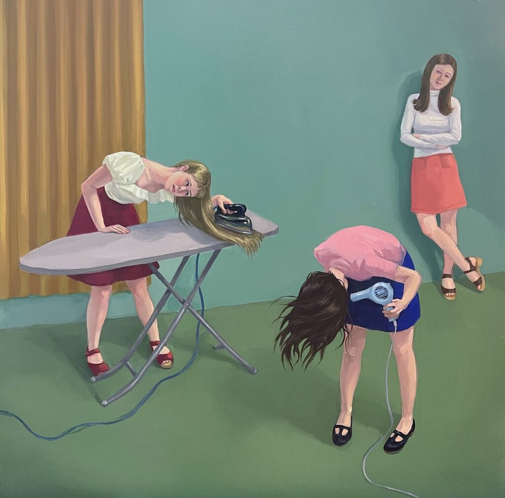 Painting titled "Preparations" by Zoe Hawk