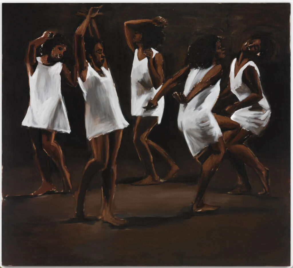 Painting titled "The Hours Behind You" by Lynette Yiadom-Boakye
