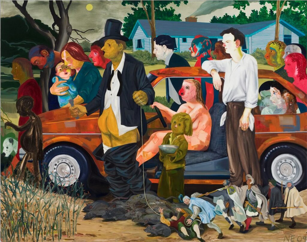 Painting titled "The Triumph of Poverty" by Nicole Eisenman