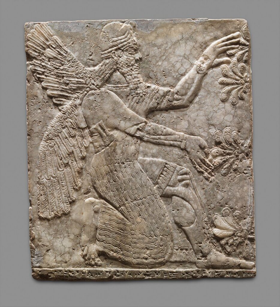Original panel from Palace of Nimrud. Currently at the Met